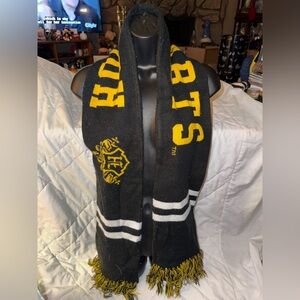 Hogwarts Black/Gold Harry Potter Long Length Scarf